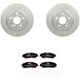 C1089260792 2-Wheel Set Front Brake Disc and Pad Kit, 296 mm QuietCast Series, Includes (1) Brake Pad Set and (2) Brake Disc