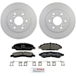 C1092250621 2-Wheel Set Front Brake Disc and Pad Kit, 330 mm QuietCast Series, Includes (1) Brake Pad Set and (2) Brake Disc