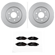 C1094401066 2-Wheel Set Front Brake Disc and Pad Kit, 295.6 mm QuietCast Series, Includes (1) Brake Pad Set and (2) Brake Disc