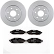 C1094401086 2-Wheel Set Front Brake Disc and Pad Kit, 282.8 mm QuietCast Series, Includes (1) Brake Pad Set and (2) Brake Disc