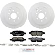 C1101401118 2-Wheel Set Rear Brake Disc and Pad Kit, 307.6 mm QuietCast Series, Includes (1) Brake Pad Set and (2) Brake Disc