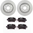 C1108140046 2-Wheel Set Rear Brake Disc and Pad Kit, 309.9 mm QuietCast Series, Includes (1) Brake Pad Set and (2) Brake Disc