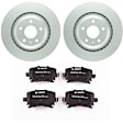 C1108141493 2-Wheel Set Rear Brake Disc and Pad Kit, 329.9 mm QuietCast Series, Includes (1) Brake Pad Set and (2) Brake Disc
