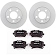 C1108531381 2-Wheel Set Rear Brake Disc and Pad Kit, 232 mm FWD QuietCast Series, Includes (1) Brake Pad Set and (2) Brake Disc