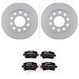 C1108531407 2-Wheel Set Rear Brake Disc and Pad Kit, 244.7 mm AWD QuietCast Series, Includes (1) Brake Pad Set and (2) Brake Disc