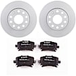 C1108531410 2-Wheel Set Rear Brake Disc and Pad Kit, 259.8 mm QuietCast Series, Includes (1) Brake Pad Set and (2) Brake Disc