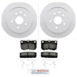 C1113501461 2-Wheel Set Rear Brake Disc and Pad Kit, 291 mm QuietCast Series, Includes (1) Brake Pad Set and (2) Brake Disc