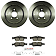 C1122360987 2-Wheel Set Rear Brake Disc and Pad Kit, 330 mm QuietCast Series, Includes (1) Brake Pad Set and (2) Brake Disc