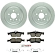 C1122361513 2-Wheel Set Rear Brake Disc and Pad Kit, 330.2 mm QuietCast Series, Includes (1) Brake Pad Set and (2) Brake Disc