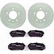 C1157281488 2-Wheel Set Rear Brake Disc and Pad Kit, 262 mm QuietCast Series, Includes (1) Brake Pad Set and (2) Brake Disc
