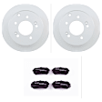 C1157321458 2-Wheel Set Rear Brake Disc and Pad Kit, 262 mm QuietCast Series, Includes (1) Brake Pad Set and (2) Brake Disc