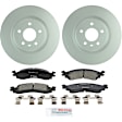 C1158201511 2-Wheel Set Front Brake Disc and Pad Kit, 325 mm QuietCast Series, Includes (1) Brake Pad Set and (2) Brake Disc