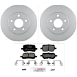 C1160250653 2-Wheel Set Front Brake Disc and Pad Kit, 275.7 mm QuietCast Series, Includes (1) Brake Pad Set and (2) Brake Disc