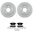 C1161201481 2-Wheel Set Rear Brake Disc and Pad Kit, 279.7 mm QuietCast Series, Includes (1) Brake Pad Set and (2) Brake Disc
