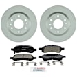 C1169250548 2-Wheel Set Front Brake Disc and Pad Kit, 305 mm QuietCast Series, Includes (1) Brake Pad Set and (2) Brake Disc