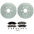 C1169A250696 2-Wheel Set Front Brake Disc and Pad Kit, 325 mm QuietCast Series, Includes (1) Brake Pad Set and (2) Brake Disc