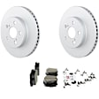 C1184A531448 2-Wheel Set Front Brake Disc and Pad Kit, 255 mm QuietCast Series, Includes (1) Brake Pad Set and (2) Brake Disc