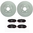 C1188491478 2-Wheel Set Front Brake Disc and Pad Kit, 294.5 mm QuietCast Series, Includes (1) Brake Pad Set and (2) Brake Disc