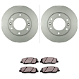 C1202281415 2-Wheel Set Front Brake Disc and Pad Kit, 298 mm QuietCast Series, Includes (1) Brake Pad Set and (2) Brake Disc
