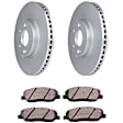 C1202281582 2-Wheel Set Front Brake Disc and Pad Kit, 320 mm QuietCast Series, Includes (1) Brake Pad Set and (2) Brake Disc