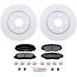 C1210501309 2-Wheel Set Front Brake Disc and Pad Kit, 275 mm FWD QuietCast Series, Includes (1) Brake Pad Set and (2) Brake Disc