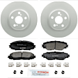 C1210501478 2-Wheel Set Front Brake Disc and Pad Kit, 275 mm QuietCast Series, Includes (1) Brake Pad Set and (2) Brake Disc