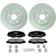C1211501459 2-Wheel Set Front Brake Disc and Pad Kit, 296 mm QuietCast Series, Includes (1) Brake Pad Set and (2) Brake Disc