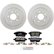 C1259340914 2-Wheel Set Rear Brake Disc and Pad Kit, 301.8 mm QuietCast Series, Includes (1) Brake Pad Set and (2) Brake Disc