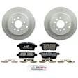 C1259340917 2-Wheel Set Rear Brake Disc and Pad Kit, 324.6 mm QuietCast Series, Includes (1) Brake Pad Set and (2) Brake Disc