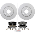 C1264250685 2-Wheel Set Front Brake Disc and Pad Kit, 295.9 mm QuietCast Series, Includes (1) Brake Pad Set and (2) Brake Disc
