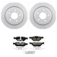 C1267150127 2-Wheel Set Rear Brake Disc and Pad Kit, 300 mm QuietCast Series, Includes (1) Brake Pad Set and (2) Brake Disc