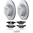 C1267151654 2-Wheel Set Rear Brake Disc and Pad Kit, 300 mm RWD QuietCast Series, Includes (1) Brake Pad Set and (2) Brake Disc