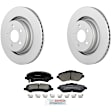 C1273531475 2-Wheel Set Front Brake Disc and Pad Kit, 332 mm QuietCast Series, Includes (1) Brake Pad Set and (2) Brake Disc
