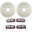 C1275251463 2-Wheel Set Rear Brake Disc and Pad Kit, 302.9 mm QuietCast Series, Includes (1) Brake Pad Set and (2) Brake Disc