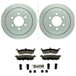 C1279201444 2-Wheel Set Rear Brake Disc and Pad Kit, 342 mm QuietCast Series, Includes (1) Brake Pad Set and (2) Brake Disc