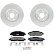 2012 Honda Pilot - 2-Wheel Set Front Brake Disc and Pad Kit, 329.8 mm, 3.5L 6Cyl, QuietCast Series Includes (2) Disc and (1) Pad Set