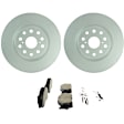 C1282501493 2-Wheel Set Front Brake Disc and Pad Kit, 333.9 mm QuietCast Series, Includes (1) Brake Pad Set and (2) Brake Disc