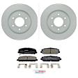 C1286401489 2-Wheel Set Front Brake Disc and Pad Kit, 349.7 mm QuietCast Series, Includes (1) Brake Pad Set and (2) Brake Disc