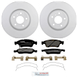 C1287401452 2-Wheel Set Front Brake Disc and Pad Kit, 329.7 mm QuietCast Series, Includes (1) Brake Pad Set and (2) Brake Disc