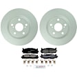 C1293501459 2-Wheel Set Front Brake Disc and Pad Kit, 296 mm QuietCast Series, Includes (1) Brake Pad Set and (2) Brake Disc