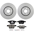C1305441507 2-Wheel Set Brake Disc and Pad Kit, 315.7 mm QuietCast Series, Includes (1) Brake Pad Set and (2) Brake Disc