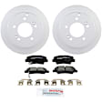 C1313280830 2-Wheel Set Rear Brake Disc and Pad Kit, 262 mm QuietCast Series, Includes (1) Brake Pad Set and (2) Brake Disc