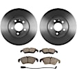 C1322141490 2-Wheel Set Front Brake Disc and Pad Kit, 320 mm QuietCast Series, Includes (1) Brake Pad Set and (2) Brake Disc