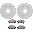 C1326161528 2-Wheel Set Rear Brake Disc and Pad Kit, 328 mm QuietCast Series, Includes (1) Brake Pad Set and (2) Brake Disc