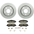 C1327160258 2-Wheel Set Front Brake Disc and Pad Kit, 302 mm QuietCast Series, Includes (1) Brake Pad Set and (2) Brake Disc