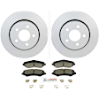 C1327160265 2-Wheel Set Front Brake Disc and Pad Kit, 302 mm QuietCast Series, Includes (1) Brake Pad Set and (2) Brake Disc