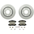 C1327161440 2-Wheel Set Front Brake Disc and Pad Kit, 301.8 mm QuietCast Series, Includes (1) Brake Pad Set and (2) Brake Disc