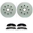 C1328201507 2-Wheel Set Front Brake Disc and Pad Kit, 344.8 mm QuietCast Series, Includes (1) Brake Pad Set and (2) Brake Disc