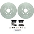 C1336261451 2-Wheel Set Rear Brake Disc and Pad Kit, 282 mm QuietCast Series, Includes (1) Brake Pad Set and (2) Brake Disc