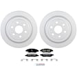 C1337251450 2-Wheel Set Rear Brake Disc and Pad Kit, 315 mm QuietCast Series, Includes (1) Brake Pad Set and (2) Brake Disc